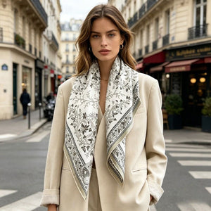 MaraSilk Pure Mulberry Silk Scarf - Square Twill MS849