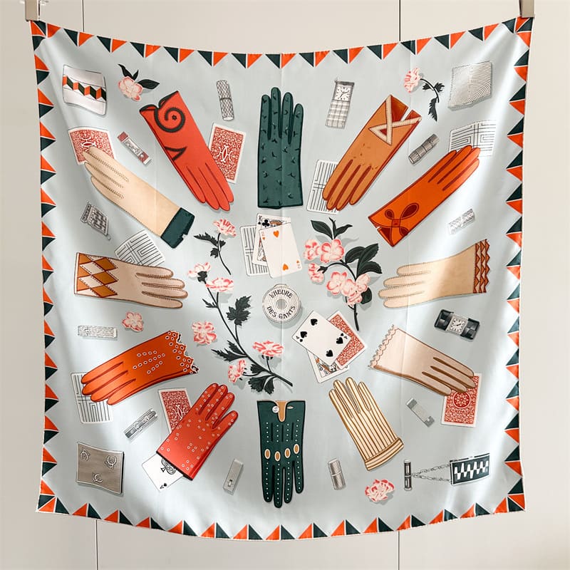 MaraSilk Pure Mulberry Silk Scarf - Square Twill MS854 34" x 34" MS85401