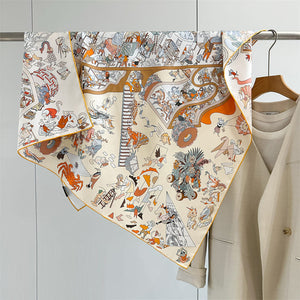MaraSilk Pure Mulberry Silk Scarf - Square Twill MS858
