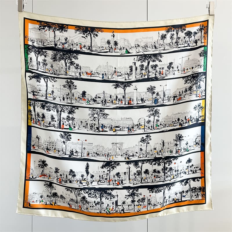 MaraSilk Pure Mulberry Silk Scarf - Square Twill MS861 34" x 34" MS86101