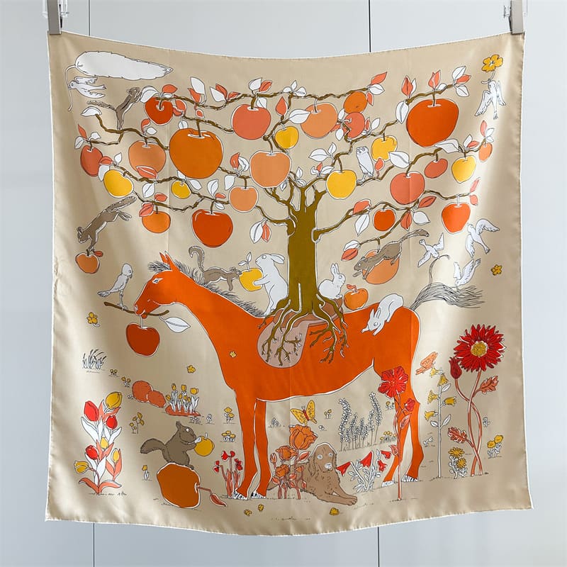 MaraSilk Pure Mulberry Silk Scarf - Square Twill MS862 34" x 34" MS86201