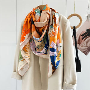 MaraSilk Pure Mulberry Silk Scarf - Square Twill MS876