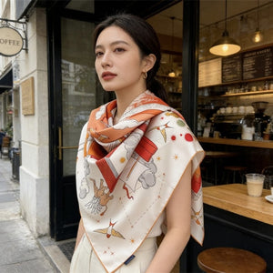 MaraSilk Pure Mulberry Silk Scarf - Square Twill MS883