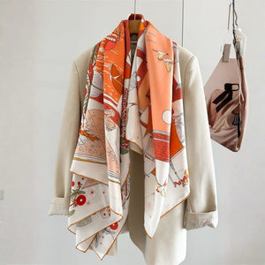 MaraSilk Pure Mulberry Silk Scarf - Square Twill MS883