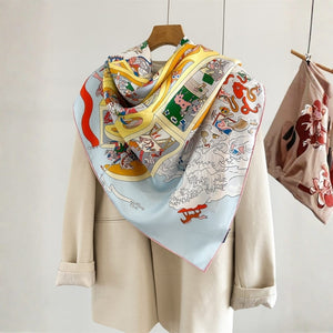 MaraSilk Pure Mulberry Silk Scarf - Square Twill MS885