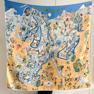 MaraSilk Pure Mulberry Silk Scarf - Square Twill MS885 53" x 53" MS88502