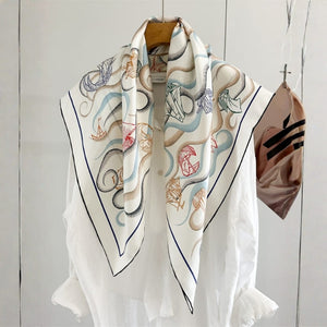 MaraSilk Pure Mulberry Silk Scarf - Square Twill MS930