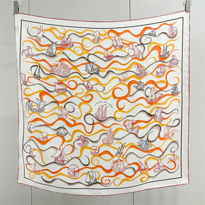 MaraSilk Pure Mulberry Silk Scarf - Square Twill MS930 34" x 34" MS93001