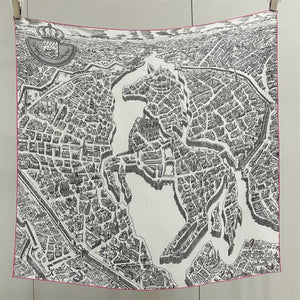 MaraSilk Pure Mulberry Silk Scarf - Square Twill MS932 34" x 34" MS93202