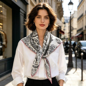 MaraSilk Pure Mulberry Silk Scarf - Square Twill MS932