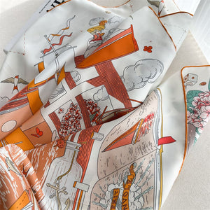 MaraSilk Pure Mulberry Silk Scarf - Square Twill MS934