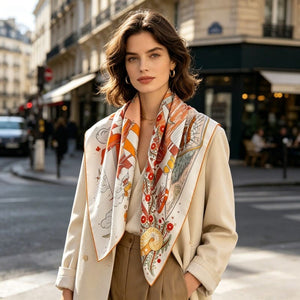 MaraSilk Pure Mulberry Silk Scarf - Square Twill MS934