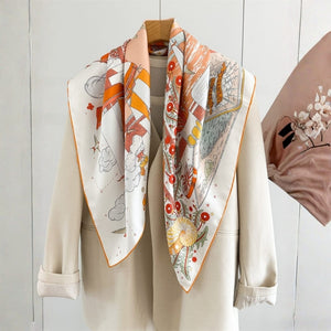 MaraSilk Pure Mulberry Silk Scarf - Square Twill MS934