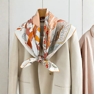 MaraSilk Pure Mulberry Silk Scarf - Square Twill MS934 34" x 34" MS93401