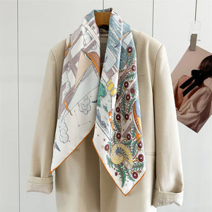 MaraSilk Pure Mulberry Silk Scarf - Square Twill MS934