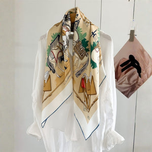 MaraSilk Pure Mulberry Silk Scarf - Square Twill MS937