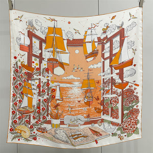 MaraSilk Pure Mulberry Silk Scarf - Square Twill MS938 34" x 34" MS93801