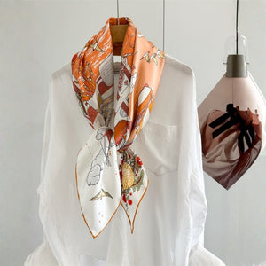 MaraSilk Pure Mulberry Silk Scarf - Square Twill MS938