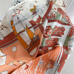 MaraSilk Pure Mulberry Silk Scarf - Square Twill MS938