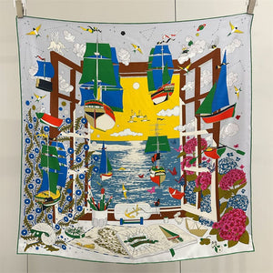 MaraSilk Pure Mulberry Silk Scarf - Square Twill MS938 34" x 34" MS93803