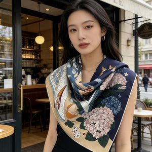 MaraSilk Pure Mulberry Silk Scarf - Square Twill MS938