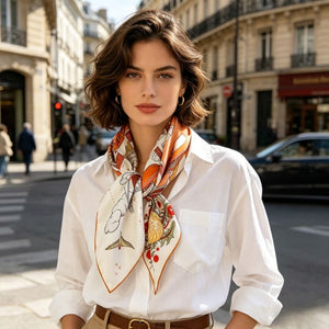 MaraSilk Pure Mulberry Silk Scarf - Square Twill MS938