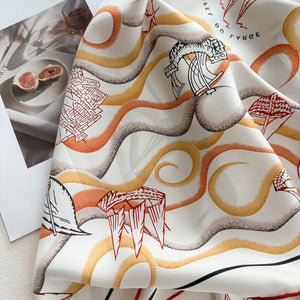 MaraSilk Pure Mulberry Silk Scarf - Square Twill MS942