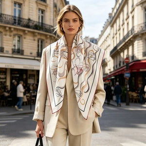 MaraSilk Pure Mulberry Silk Scarf - Square Twill MS942