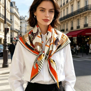 MaraSilk Pure Mulberry Silk Scarf - Square Twill MS958