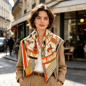 MaraSilk Pure Mulberry Silk Scarf - Square Twill MS958