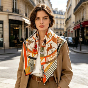 MaraSilk Pure Mulberry Silk Scarf - Square Twill MS958