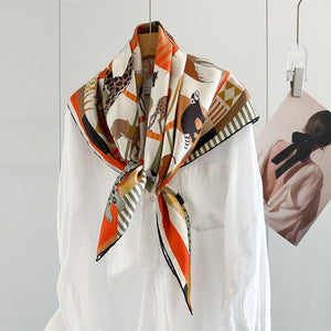 MaraSilk Pure Mulberry Silk Scarf - Square Twill MS958 34" x 34" MS95801