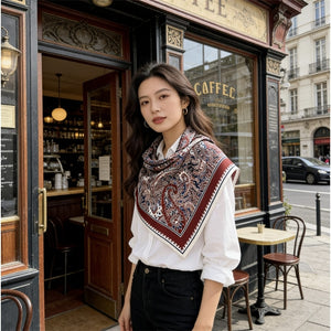 MaraSilk Pure Mulberry Silk Scarf - Triangle Twill MS953