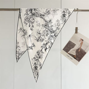 MaraSilk Pure Mulberry Silk Scarf - Triangle Twill MS953 51" x 33" x 33" MS95309