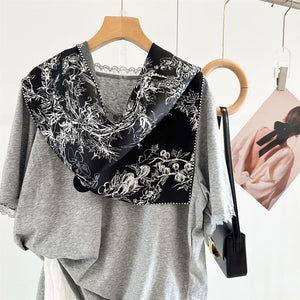 MaraSilk Pure Mulberry Silk Scarf - Triangle Twill MS953