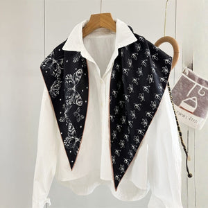 MaraSilk Pure Mulberry Silk Scarf - Triangle Twill MS953