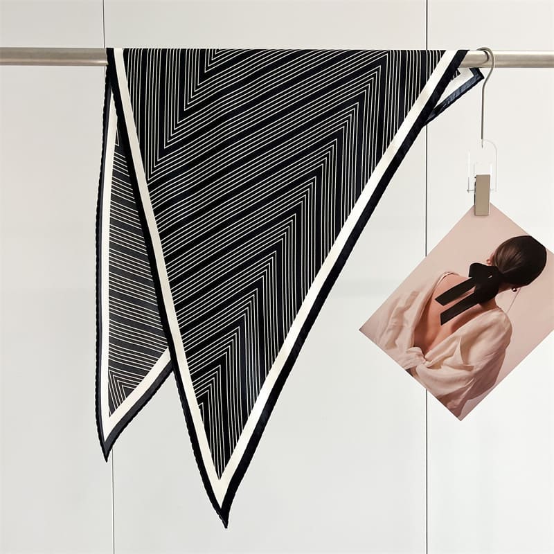 MaraSilk Pure Mulberry Silk Scarf - Triangle Twill MS955 51" x 33" x 33" MS95501