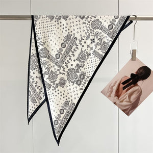 MaraSilk Pure Mulberry Silk Scarf - Triangle Twill MS955 51" x 33" x 33" MS95503