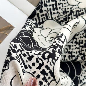 MaraSilk Pure Mulberry Silk-Wool Scarf - Diamond MS812