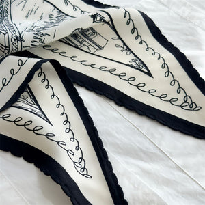 MaraSilk Pure Mulberry Silk-Wool Scarf - Diamond MS812