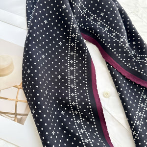 MaraSilk Pure Mulberry Silk-Wool Scarf - Diamond MS812