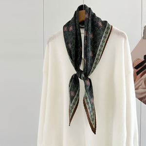 MaraSilk Pure Mulberry Silk-Wool Scarf - Diamond MS812