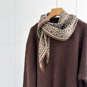 MaraSilk Pure Mulberry Silk-Wool Scarf - Diamond MS812