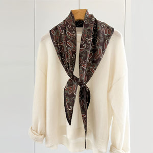 MaraSilk Pure Mulberry Silk-Wool Scarf - Diamond MS812