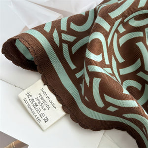 MaraSilk Pure Mulberry Silk-Wool Scarf - Diamond MS812