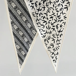 MaraSilk Pure Mulberry Silk-Wool Scarf - Diamond MS812