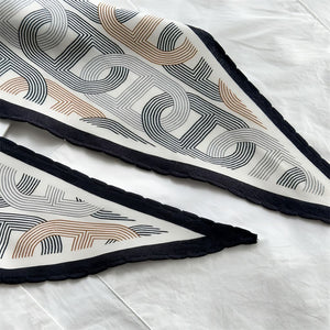 MaraSilk Pure Mulberry Silk-Wool Scarf - Diamond MS813