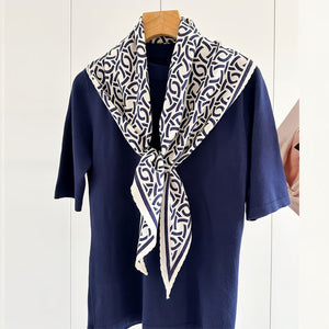 MaraSilk Pure Mulberry Silk-Wool Scarf - Diamond MS813