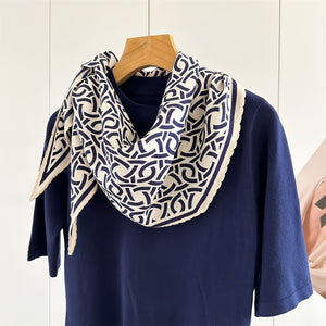 MaraSilk Pure Mulberry Silk-Wool Scarf - Diamond MS813