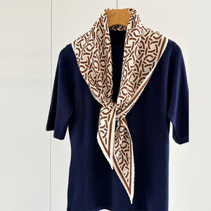 MaraSilk Pure Mulberry Silk-Wool Scarf - Diamond MS813